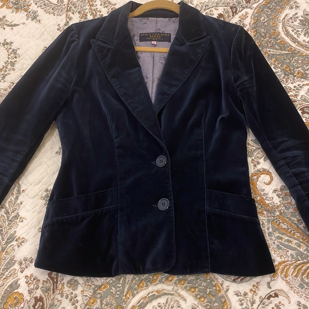JUICY COUTURE Navy Blue Blazer